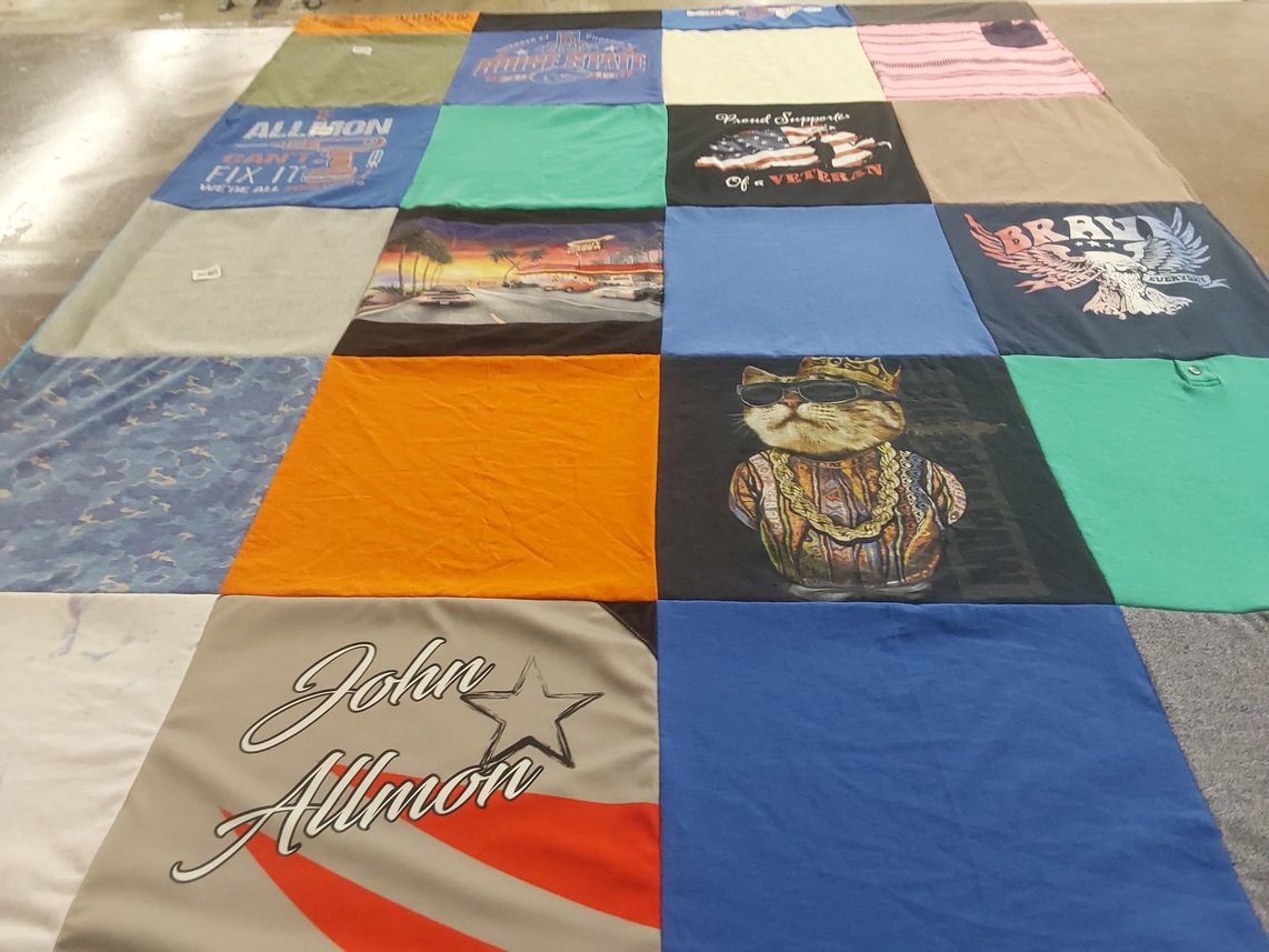 T-shirt quilt by Patty from ID