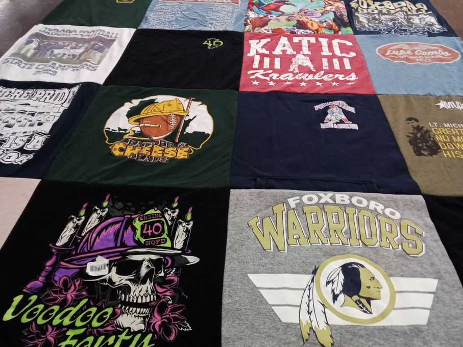 T-shirt quilt from foxboro warriors by Zach from MA
