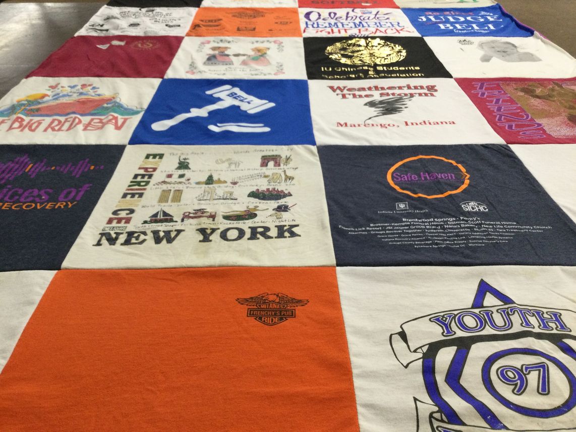 T-shirt quilt from indiana university by Sherrie from IN