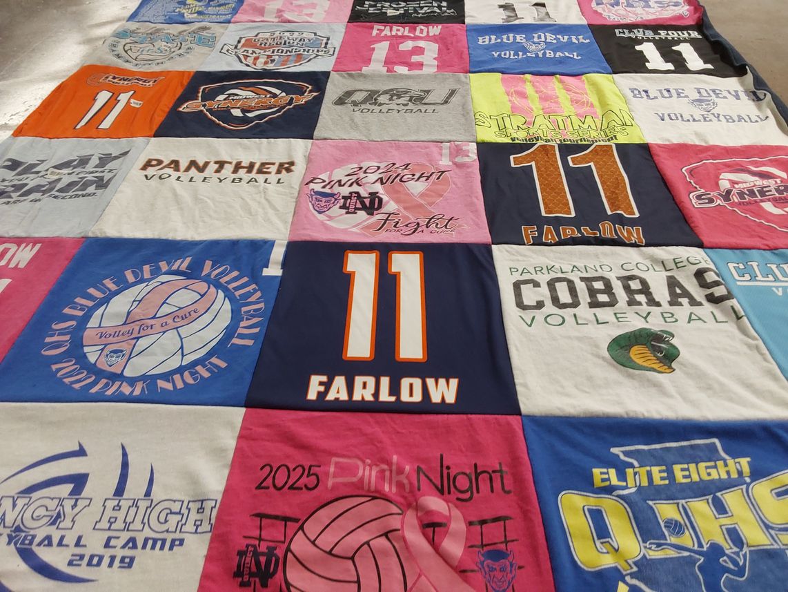 T-shirt quilt from parkland college by Tara from IL