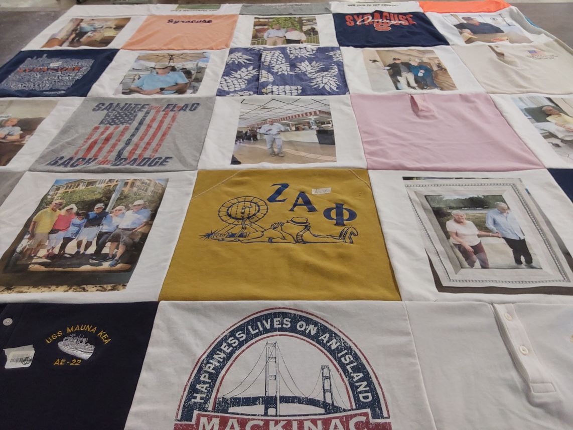 T-shirt quilt from syracuse university by Susan from SC