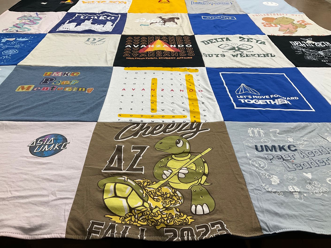 T-shirt quilt from university of missouri-kansas city by Daisey from KS