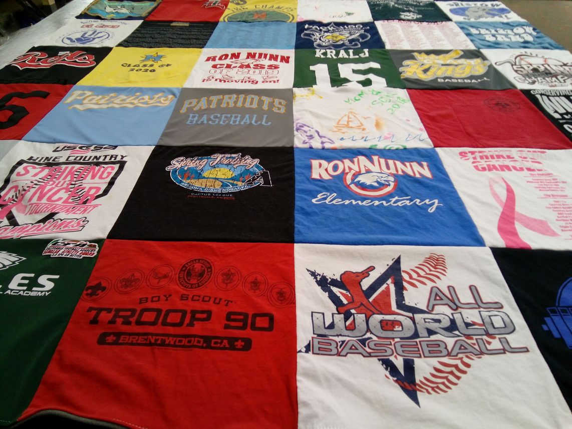 T-shirt quilt from ron nunn elementary school by Travis from CA