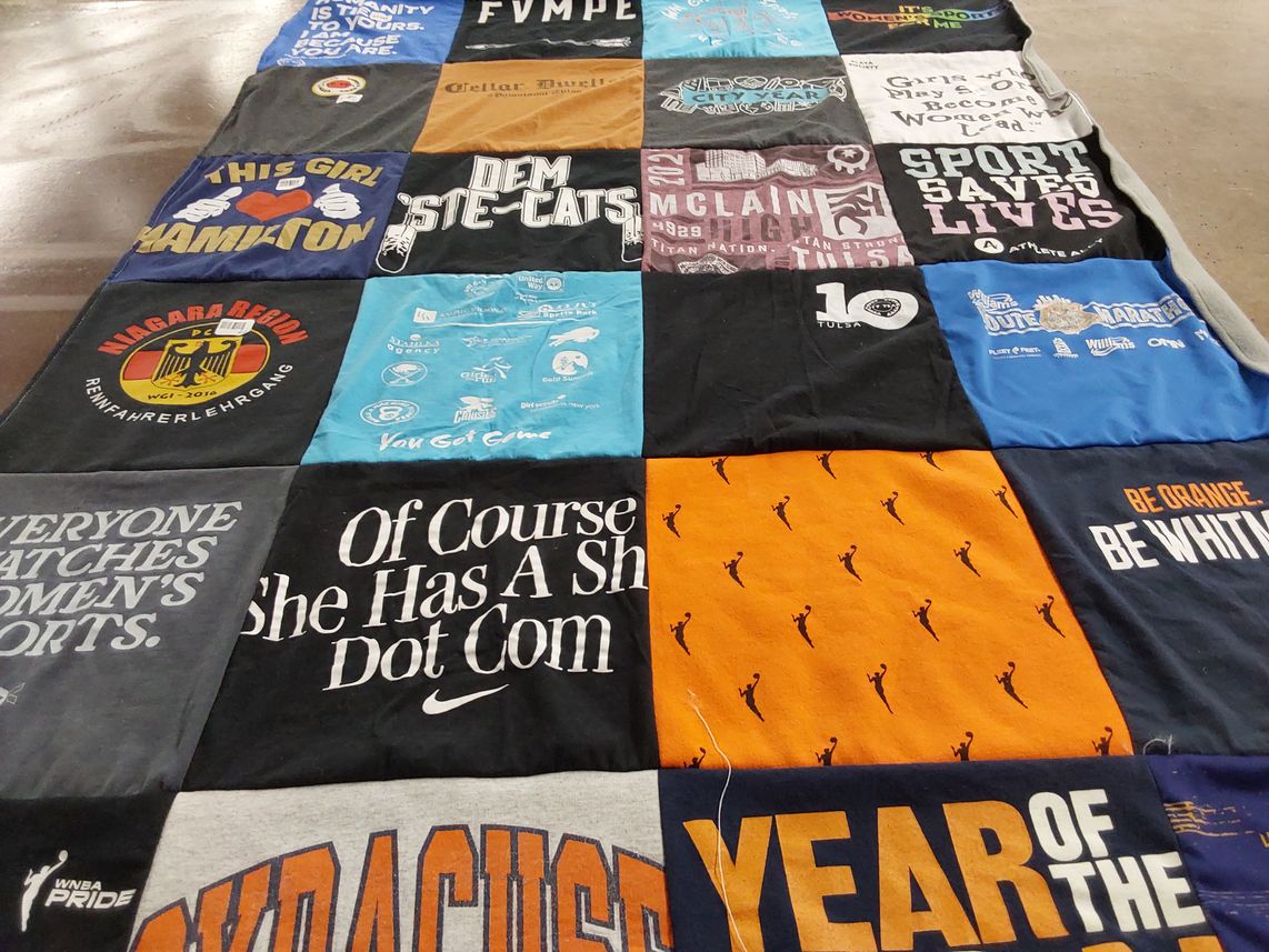 T-shirt quilt from syracuse university by Christopher from NY