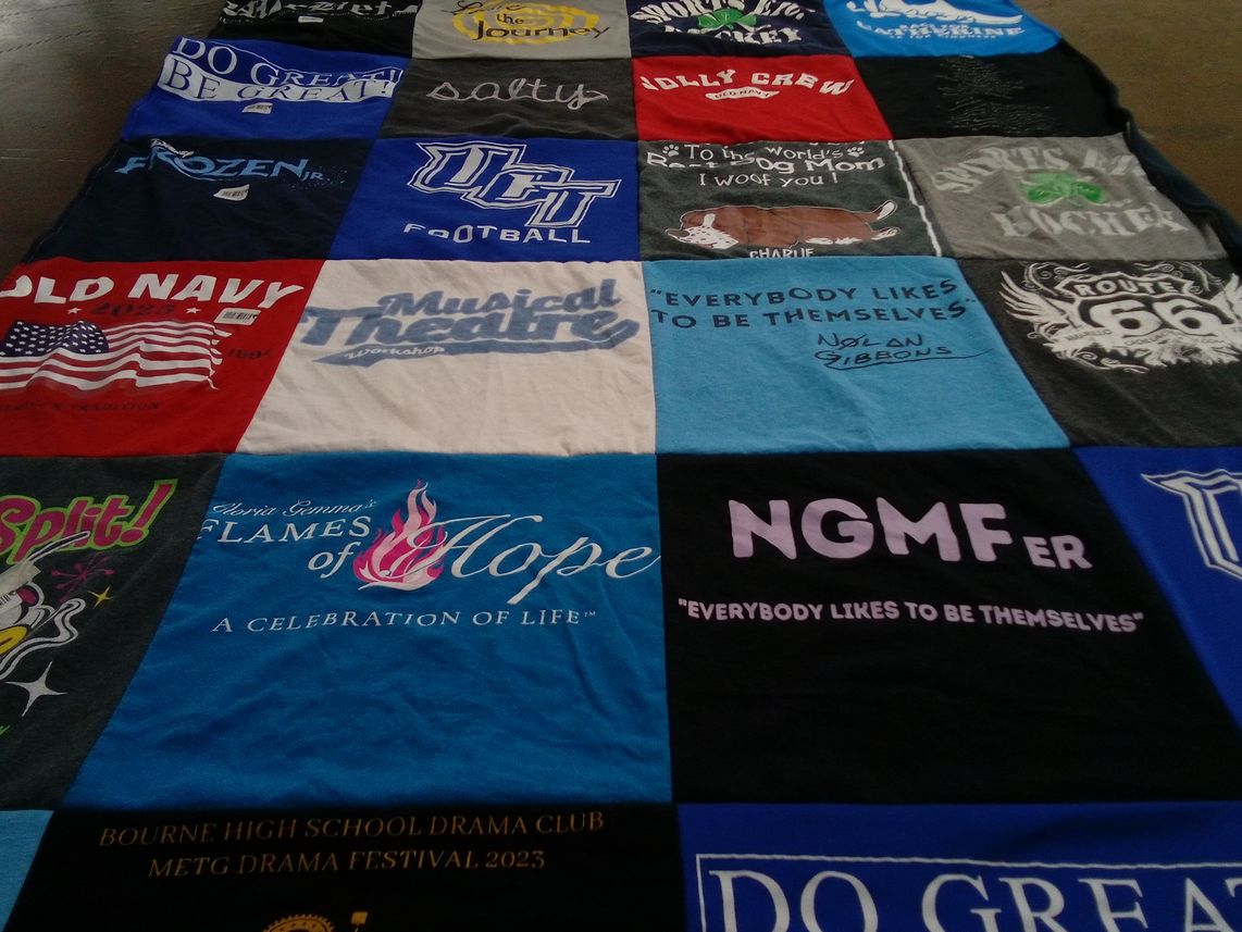 T-shirt quilt from bourne high school by Denise from MA