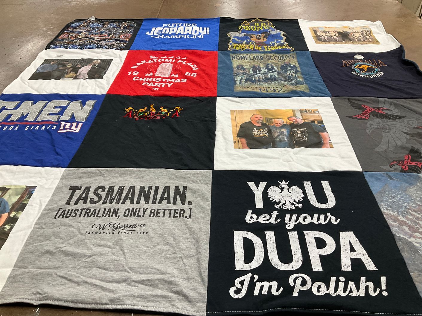 T-shirt quilt featuring new york giants by Michele from TX