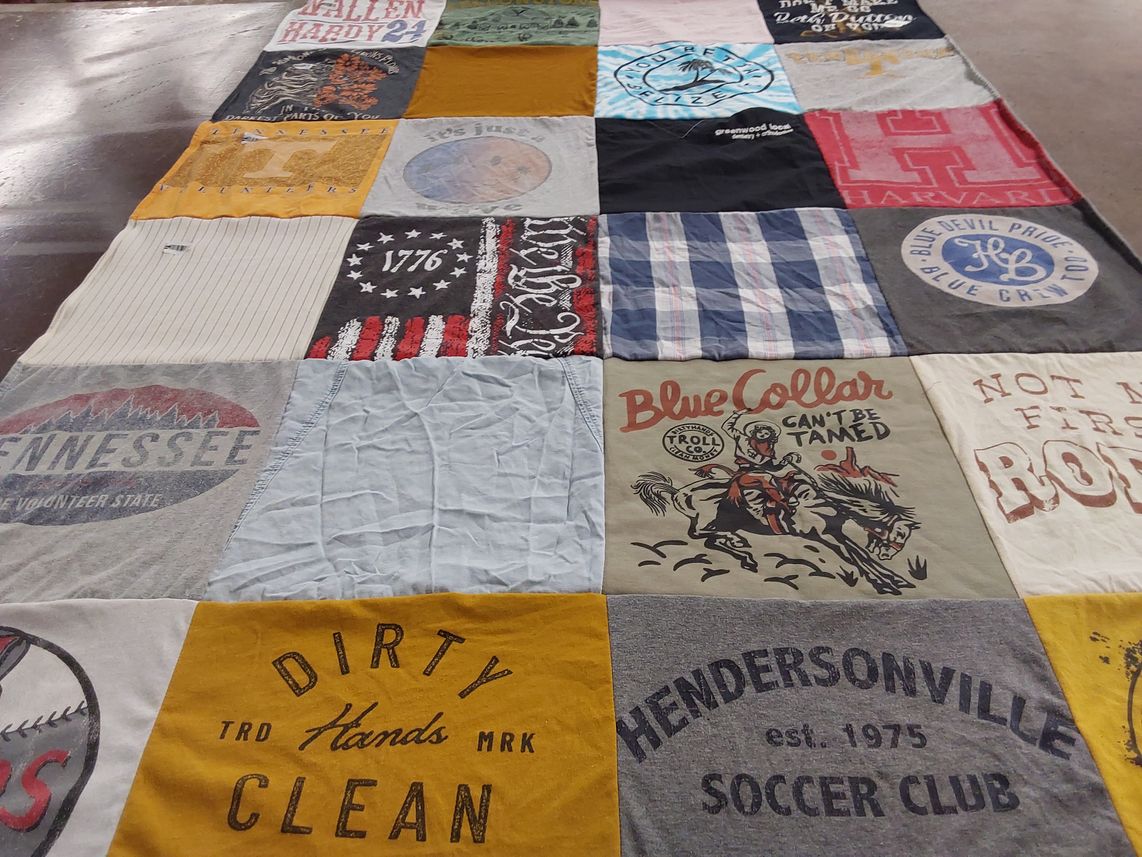 T-shirt quilt featuring hendersonville soccer club by Lauren from TN