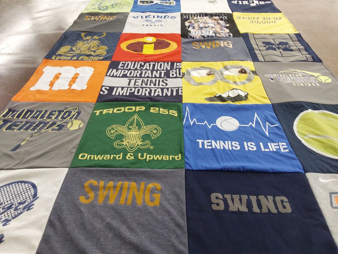 T-shirt quilt from middleton high school by Jennifer from ID