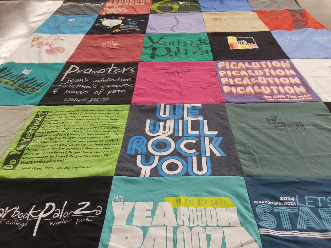 T-shirt quilt from winter park college by Jean from FL
