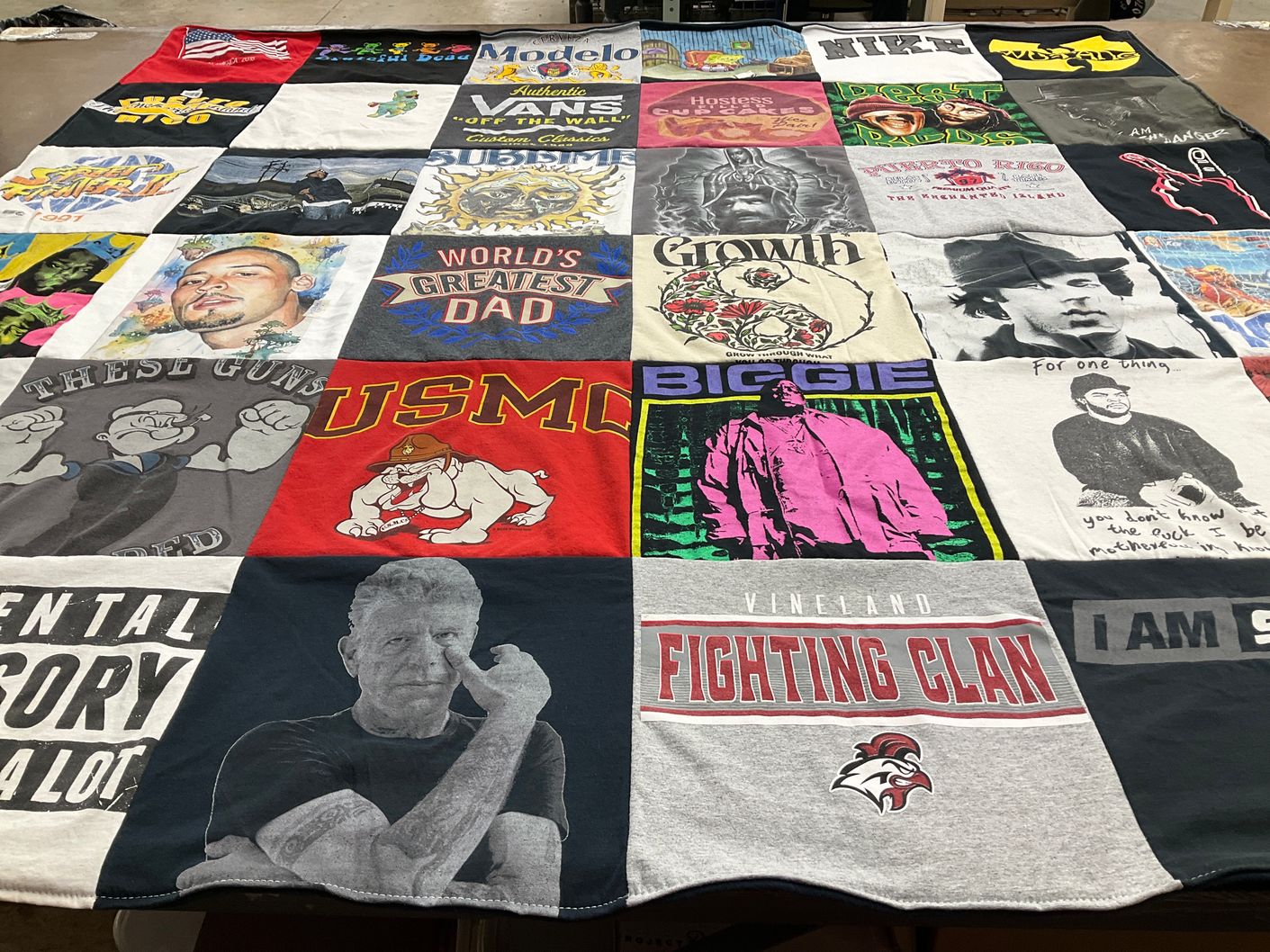 T-shirt quilt from vineland high school by Belinda from NJ