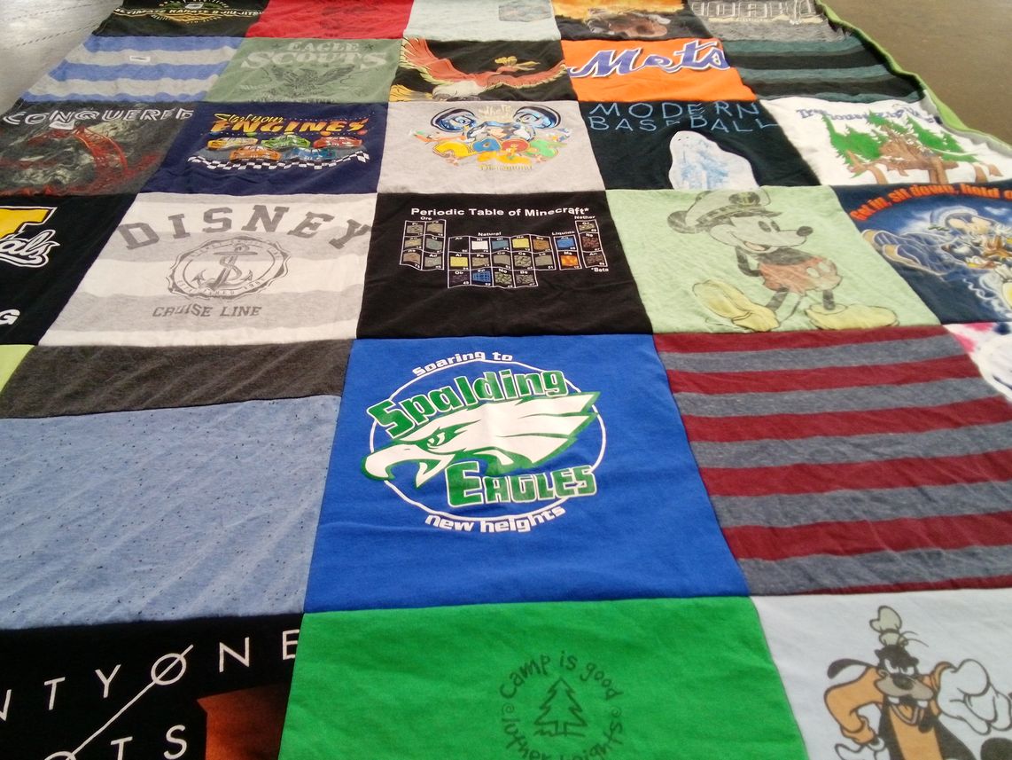 T-shirt quilt from spalding eagles by Anthony from ID