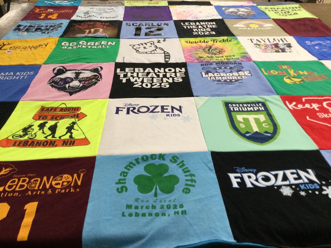T-shirt quilt featuring greenville triumph by Katherine from NH