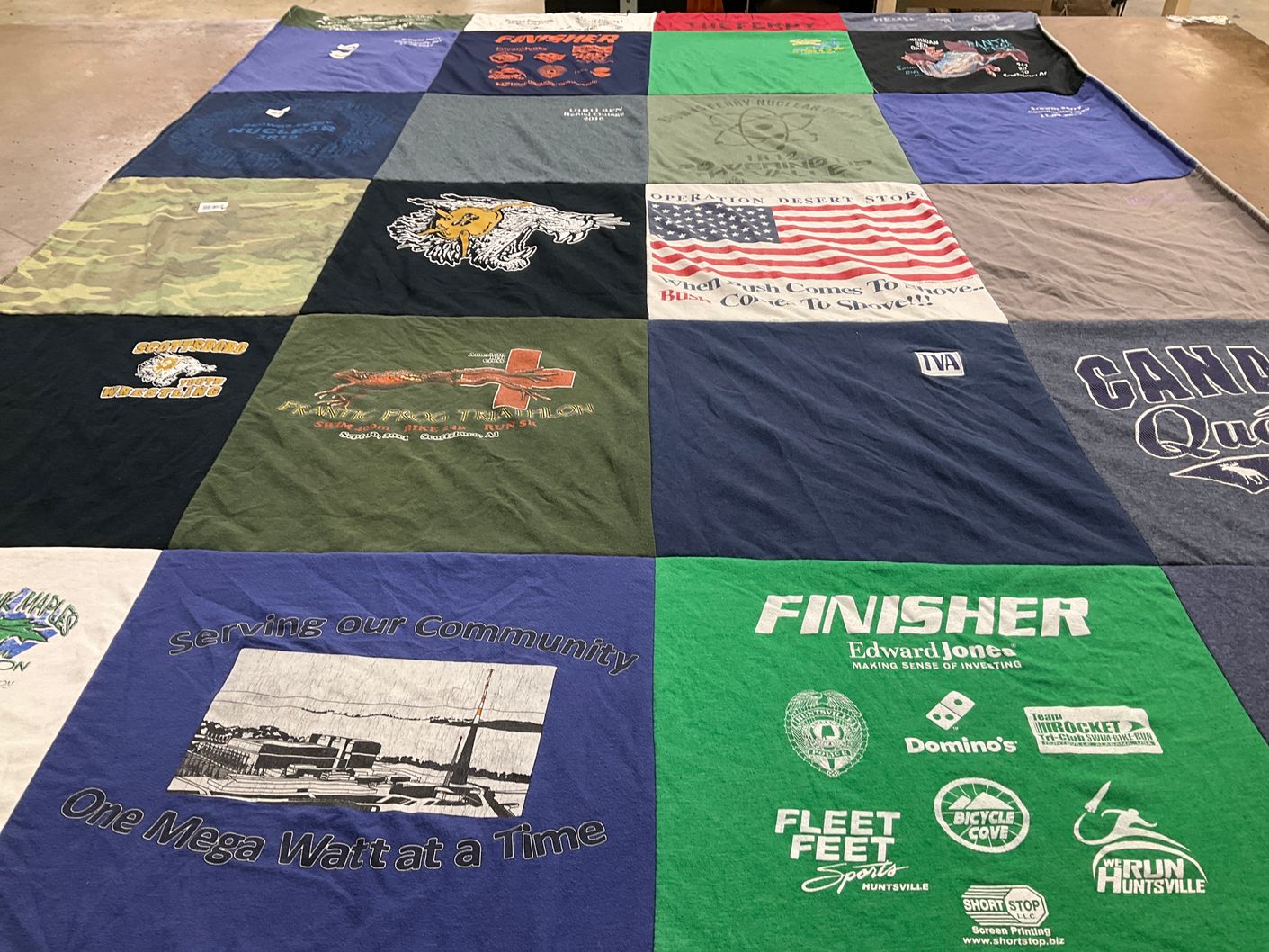 T-shirt quilt from southern utah university by Diane from AL