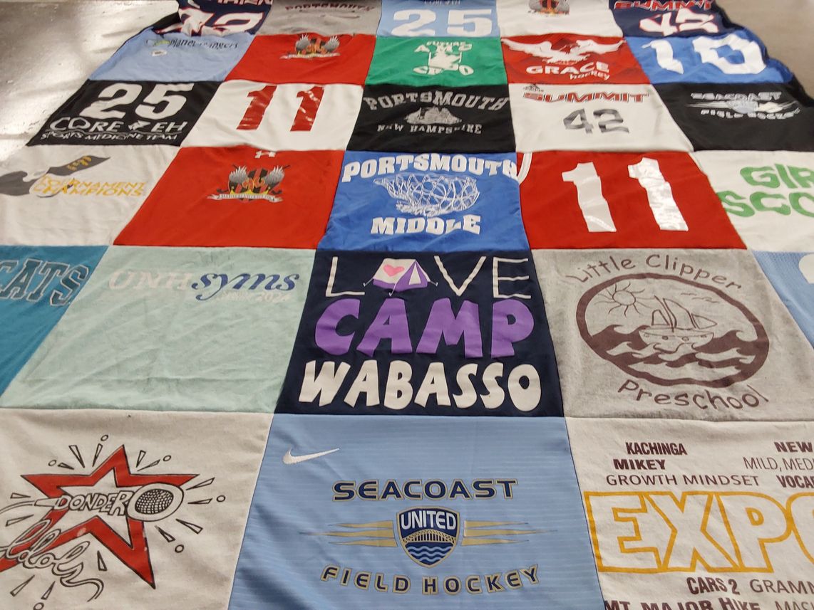 T-shirt quilt featuring seacoast united field hockey by oksana from NH