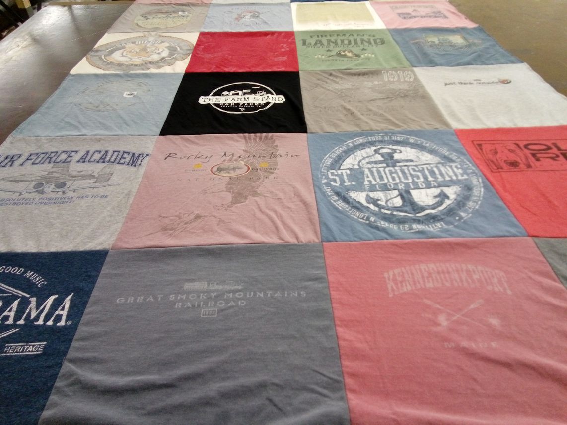 T-shirt quilt from united states air force academy by Anthony from IL