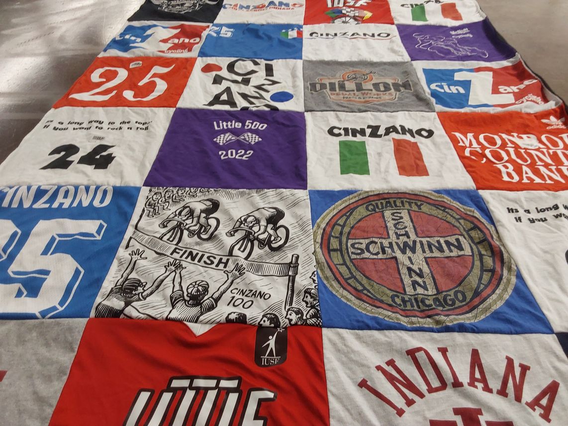 T-shirt quilt from indiana university by Mark from MI