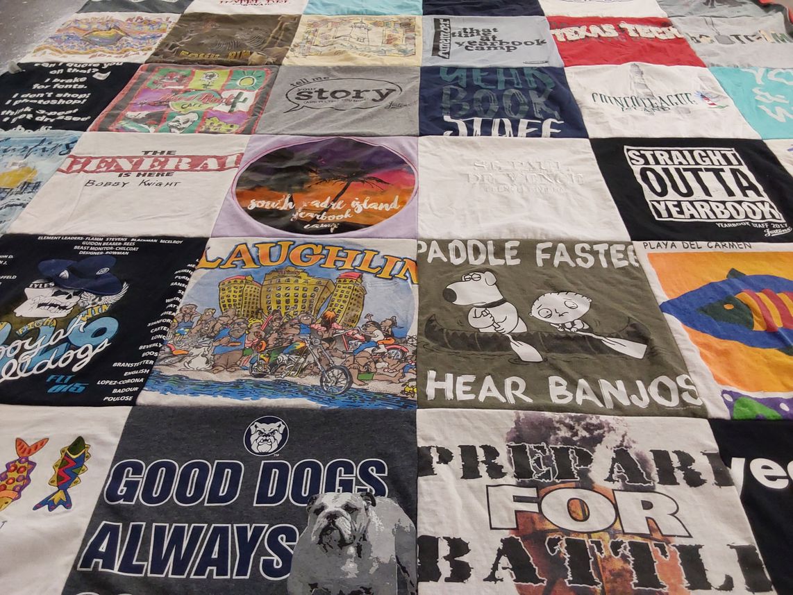 T-shirt quilt from texas tech university by Nita from TX
