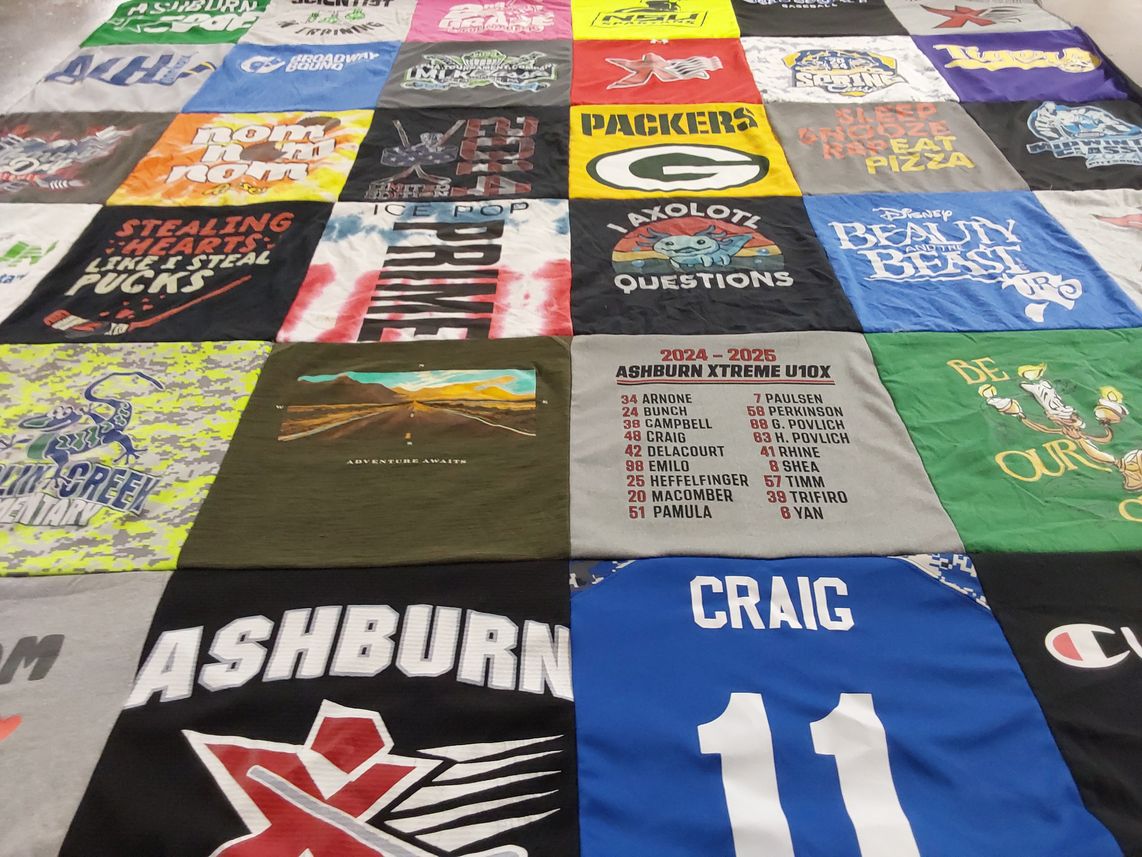 T-shirt quilt featuring ashburn xtreme u10x by Christine from VA