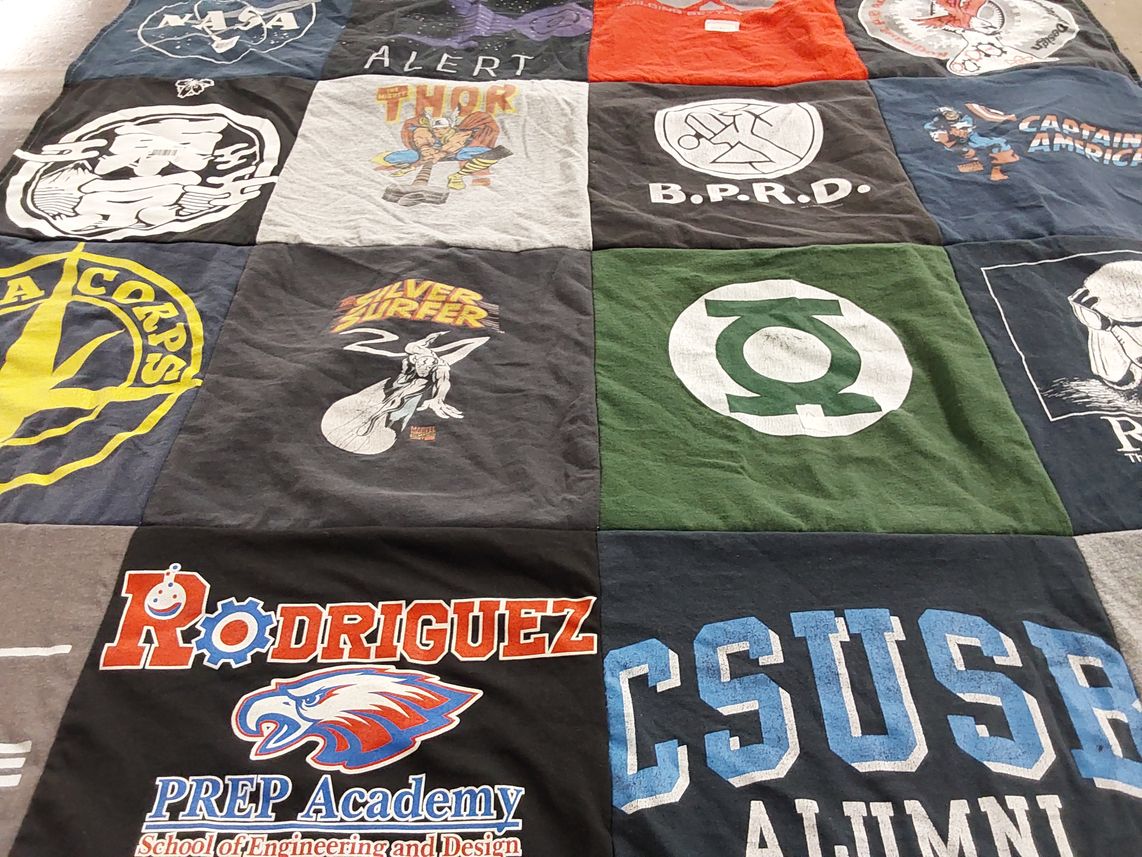 T-shirt quilt from california state university san bernardino by Glen from CA