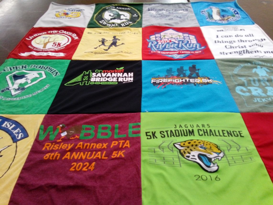 T-shirt quilt featuring jaguars by R.J. from GA