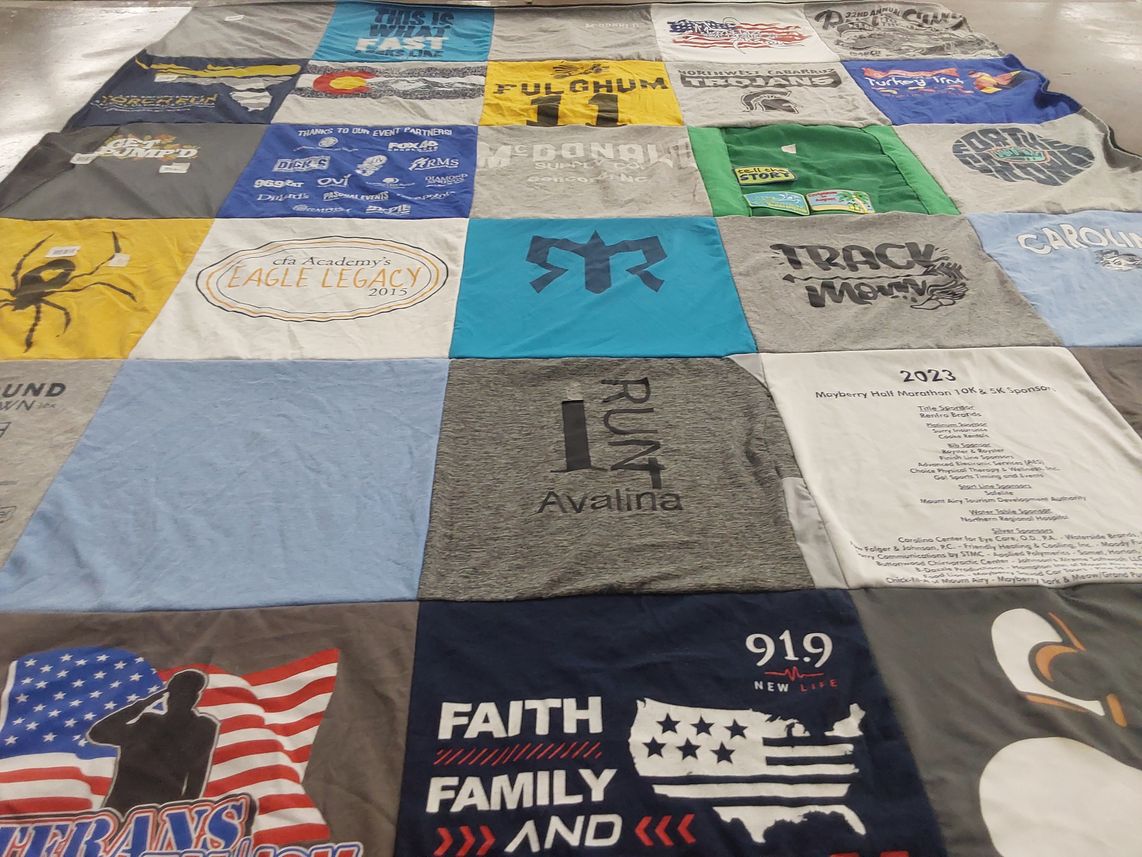 T-shirt quilt from northwest cabarrus high school by Wendy from NC