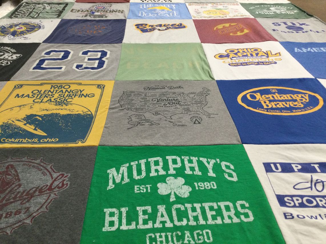 T-shirt quilt featuring olethanagy braves by kathy from OH
