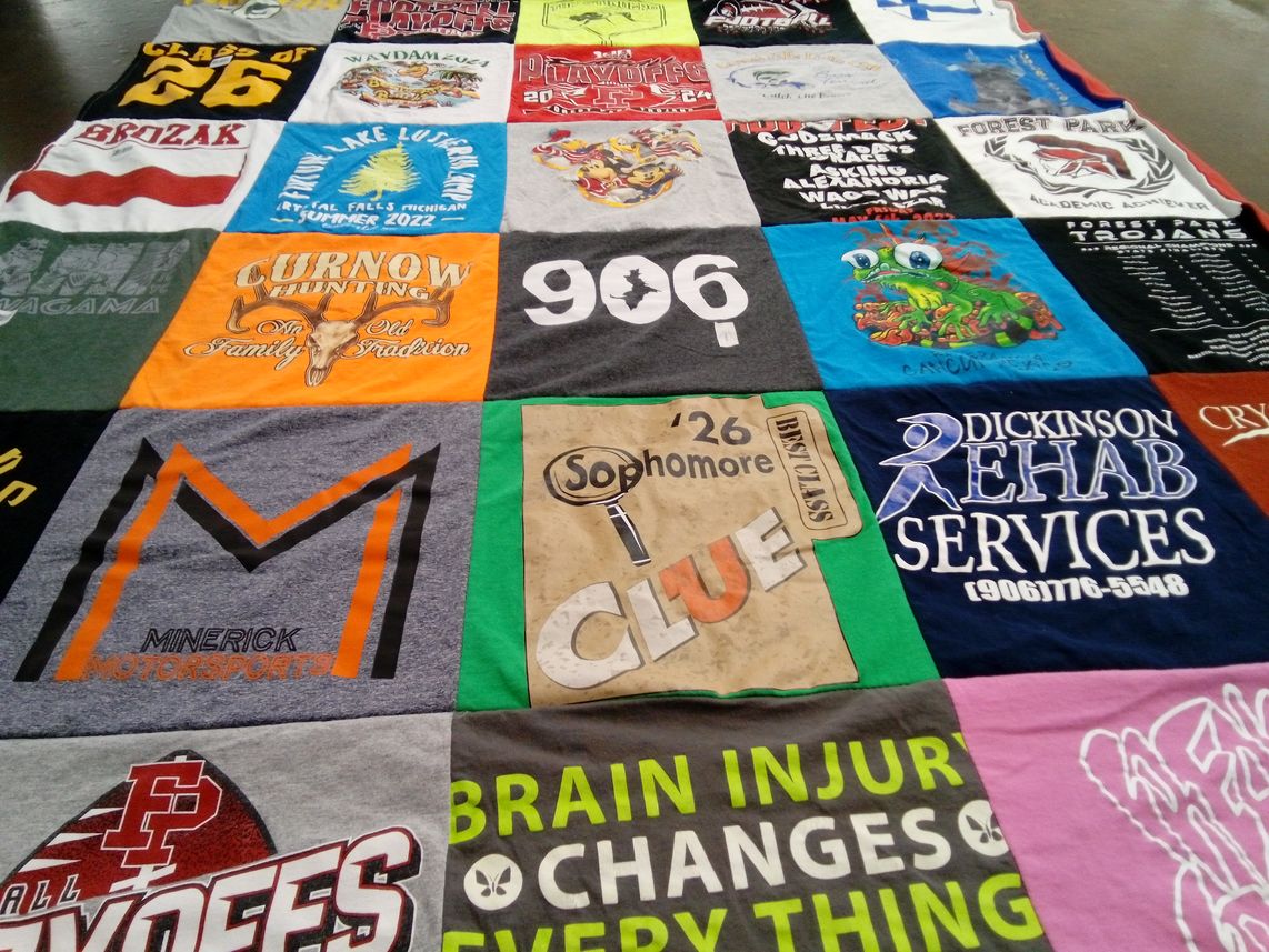 T-shirt quilt featuring forest park trojans by Britt from MI