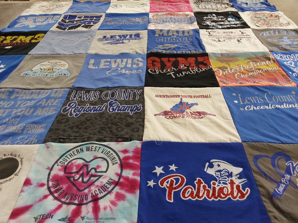 T-shirt quilt featuring patriots by Heather from WV