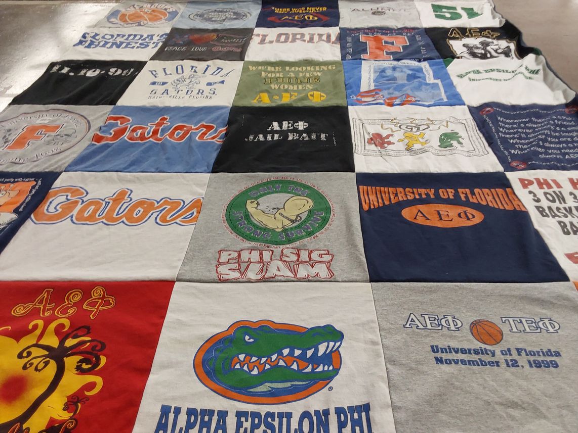 T-shirt quilt from university of florida by Lauren from FL