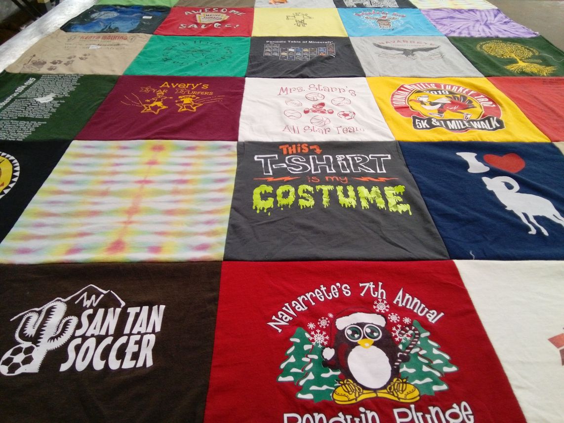 T-shirt quilt featuring san tan soccer by Isaac from AZ