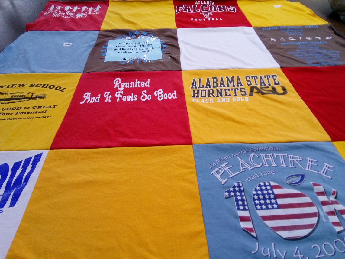 T-shirt quilt featuring atlanta falcons by Idona from GA