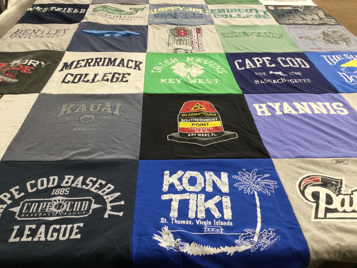 T-shirt quilt featuring new england patriots by lawrence from MA