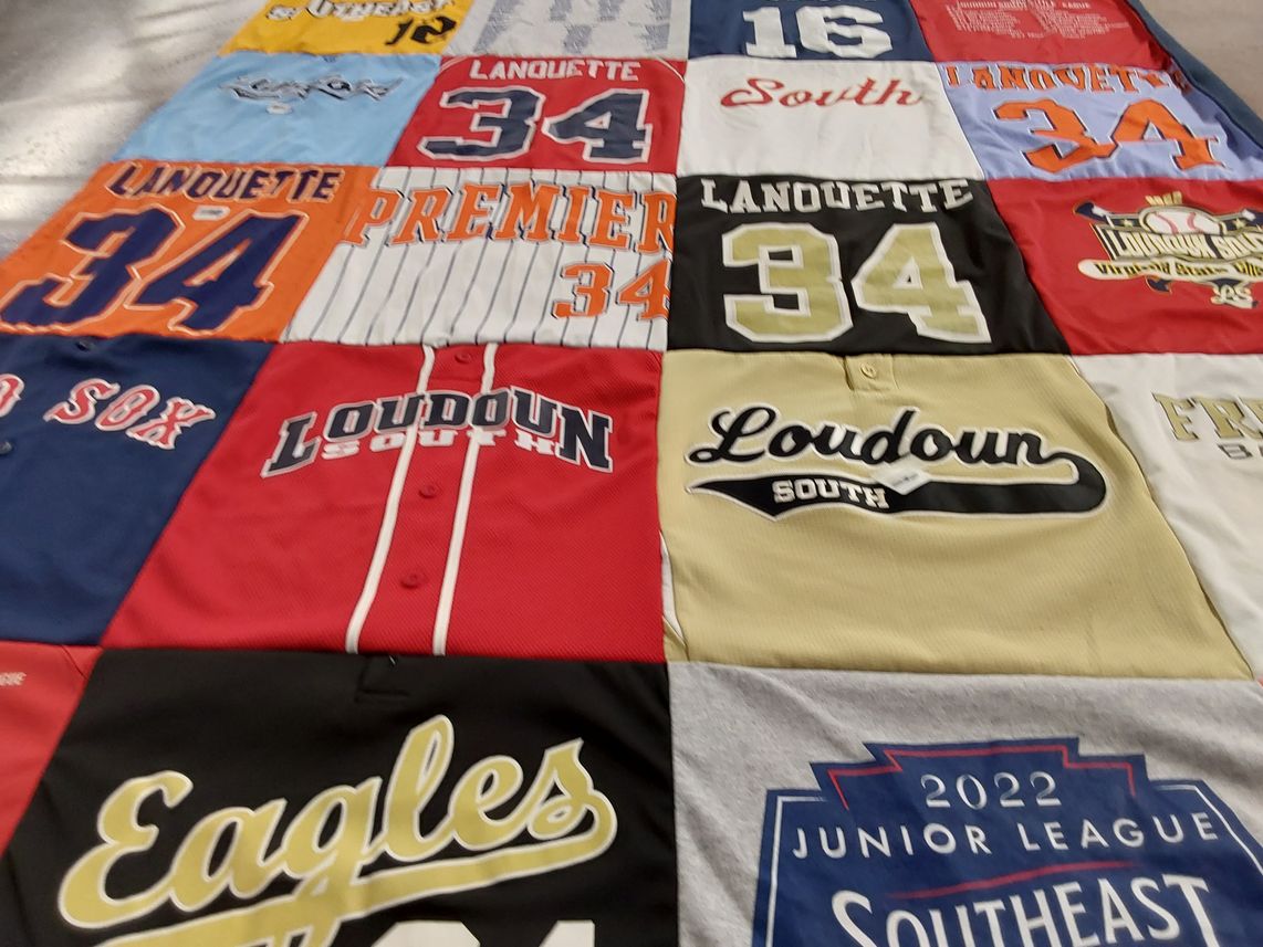 T-shirt quilt featuring loudoun south by Jorie from VA