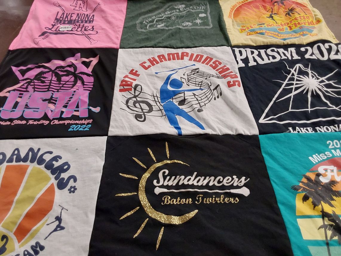 T-shirt quilt from lake nona high school by Jenette from FL