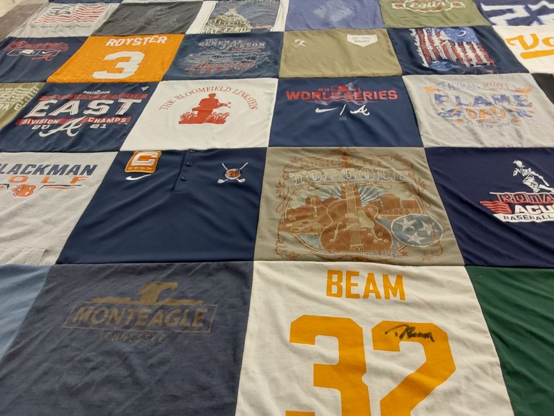 T-shirt quilt featuring atlanta braves by Dana from TN