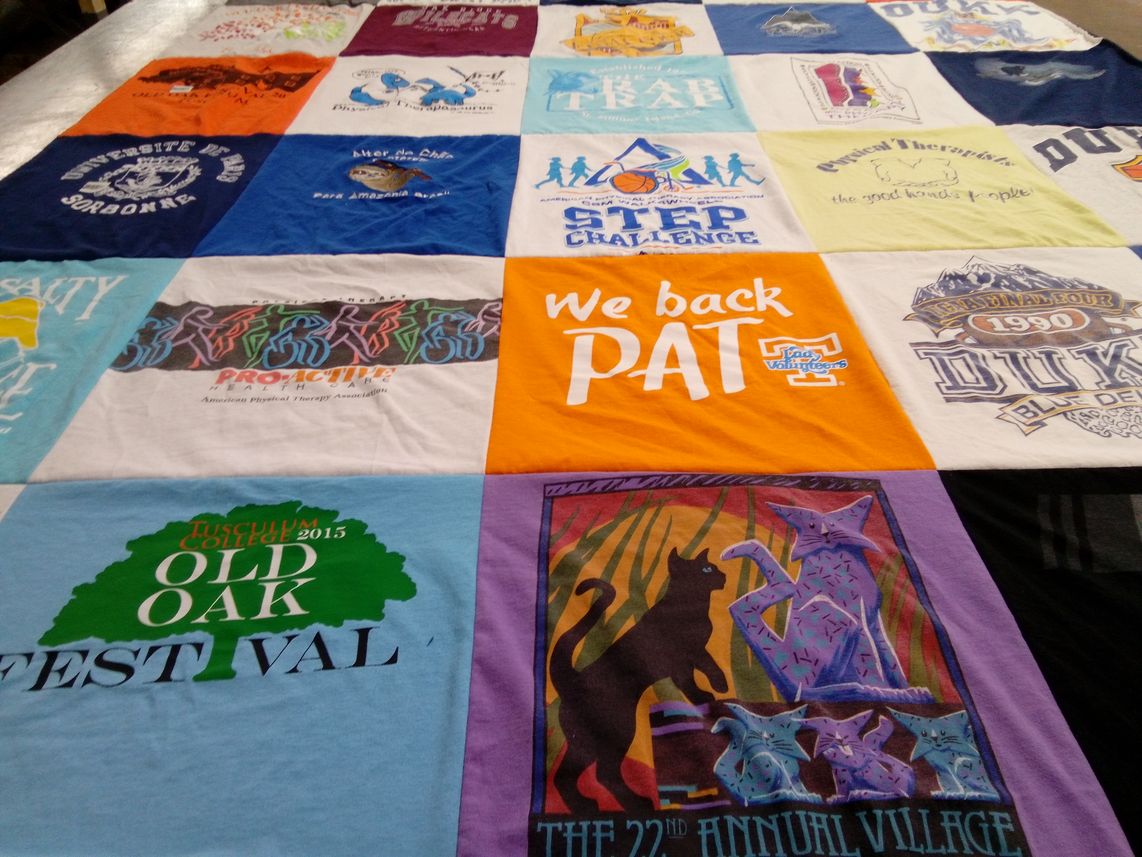 T-shirt quilt featuring duke university by Jane from NC