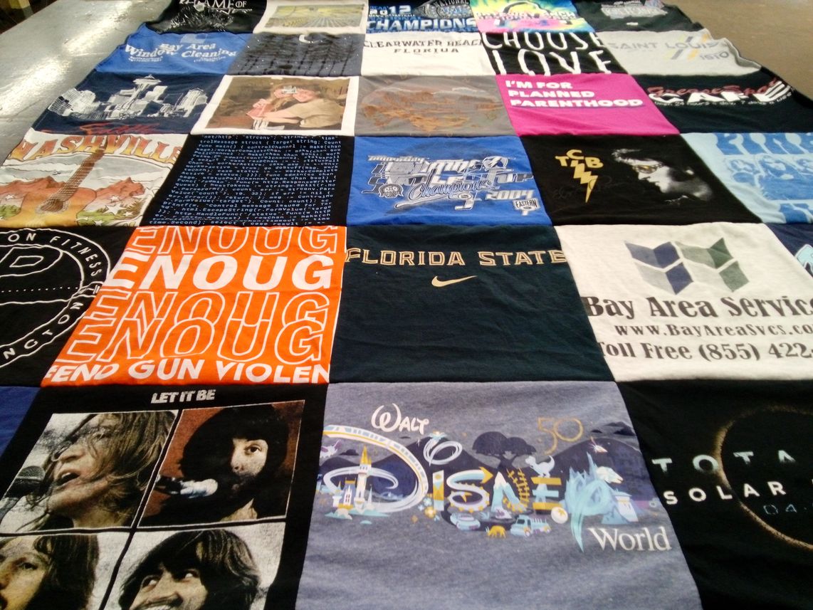 T-shirt quilt from florida state university by Hope from FL