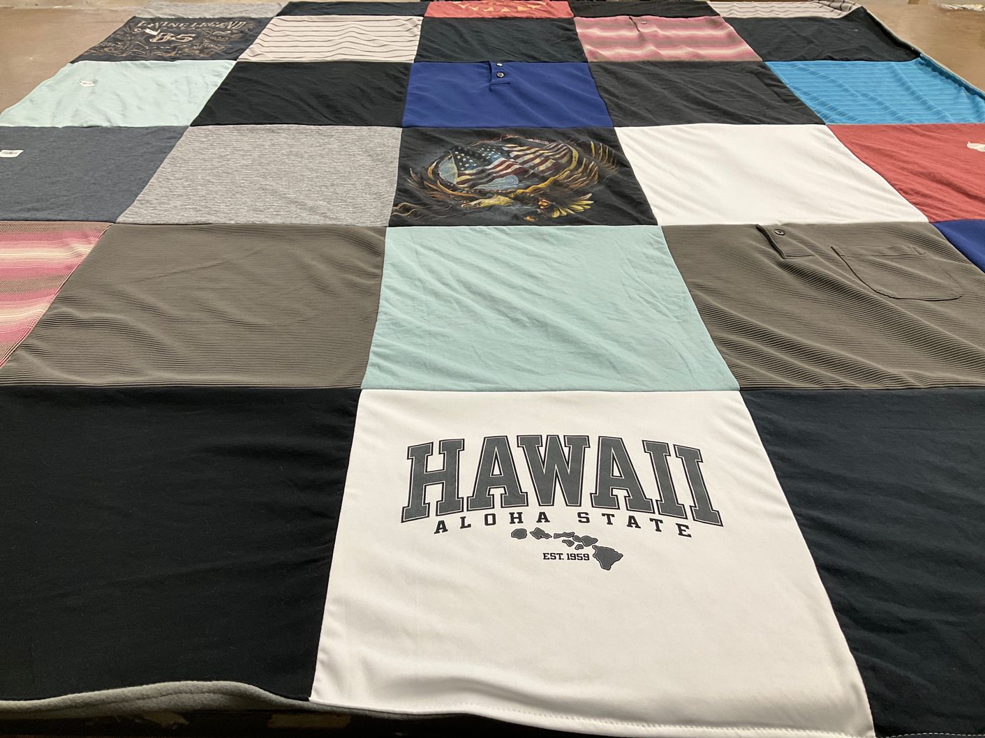 T-shirt quilt by Ernest from CA