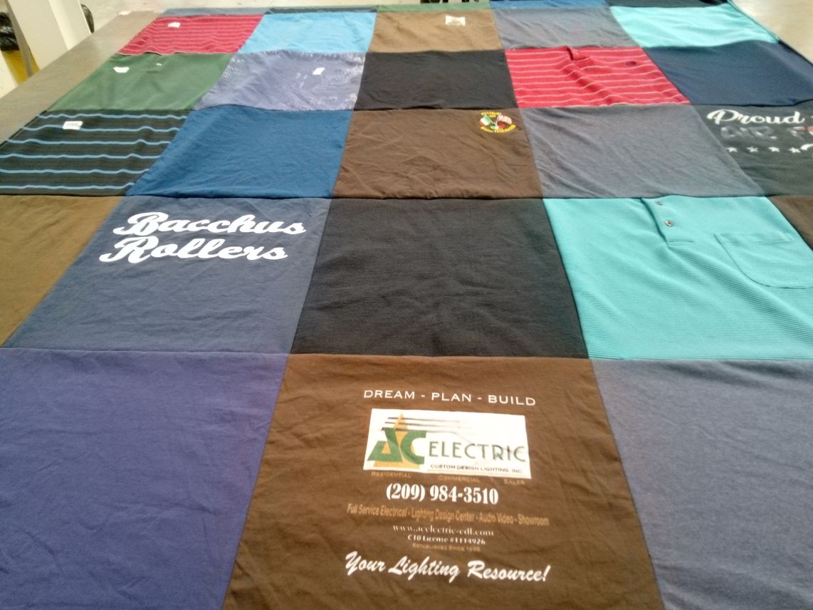 T-shirt quilt by Ernest from CA