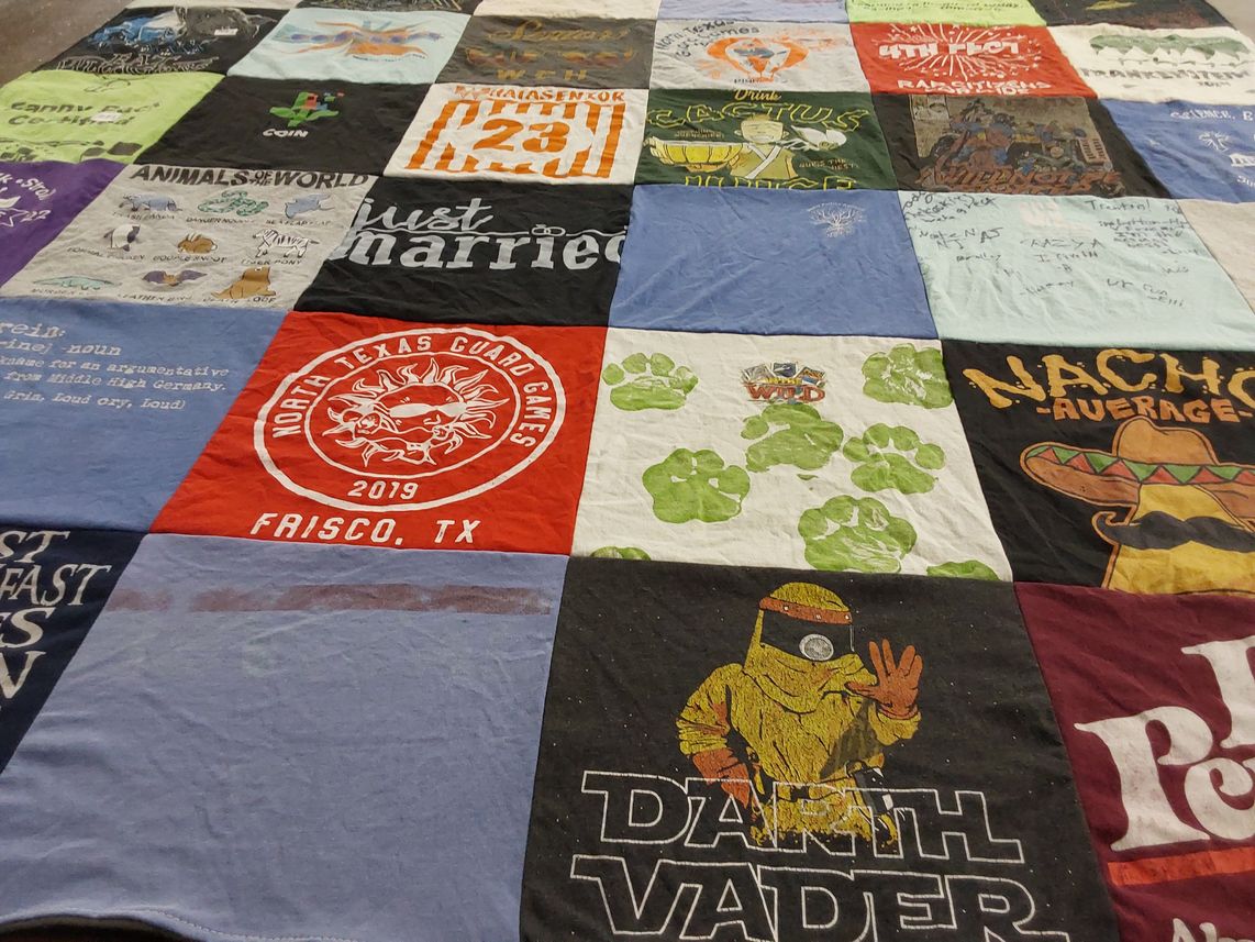 T-shirt quilt by Sally from TX