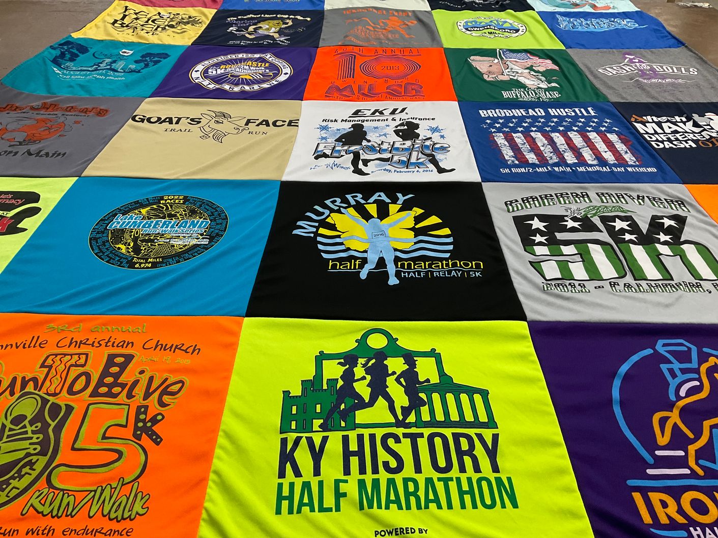T-shirt quilt from eastern kentucky university by Martha from KY