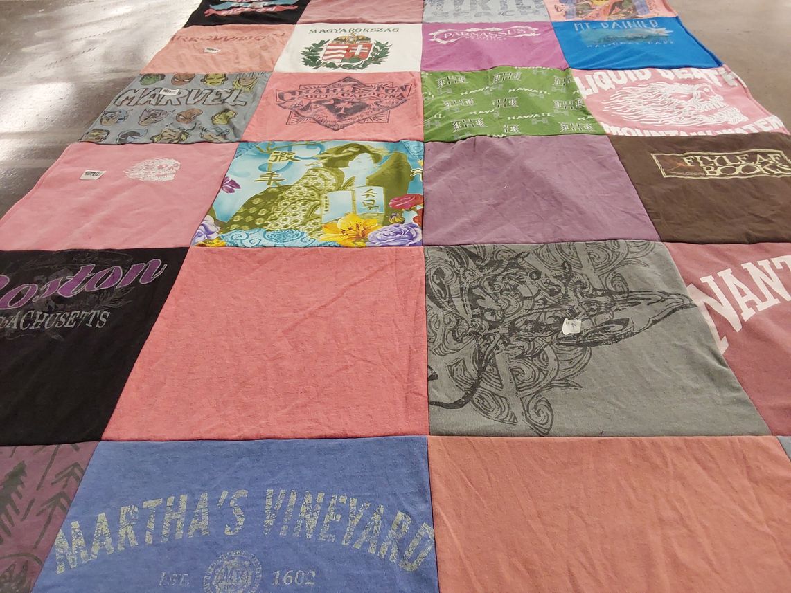 T-shirt quilt by Anne from NC