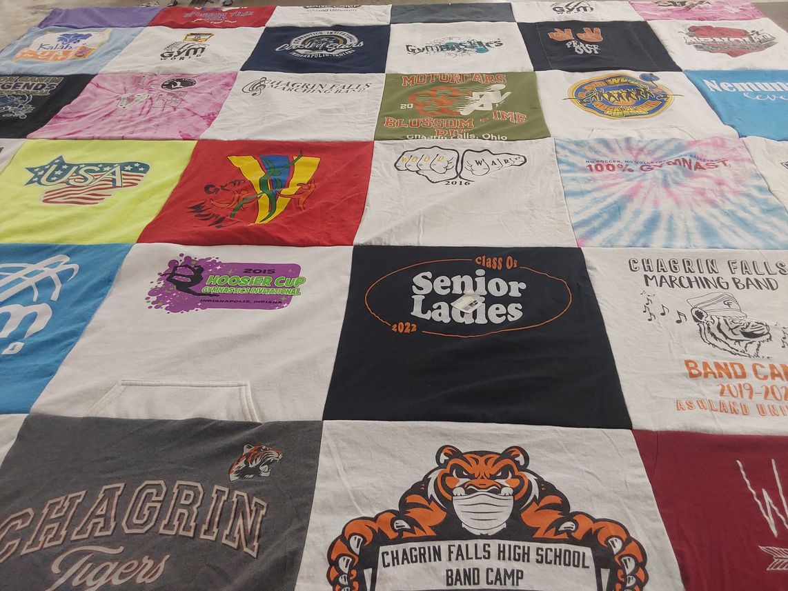 T-shirt quilt featuring chagrin falls marching band by Mike from OH