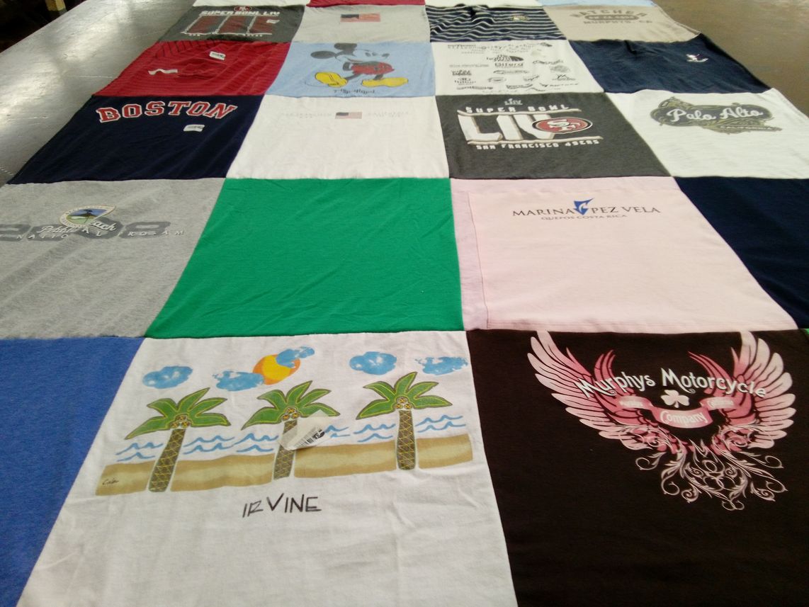 T-shirt quilt featuring san francisco 49ers by Debby from TX
