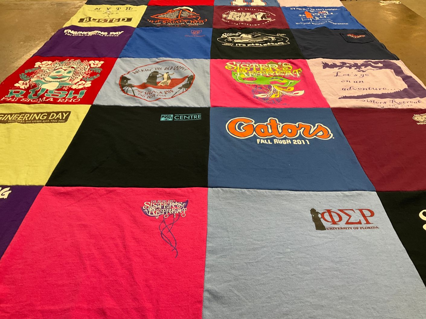 T-shirt quilt from university of florida by Michele from FL