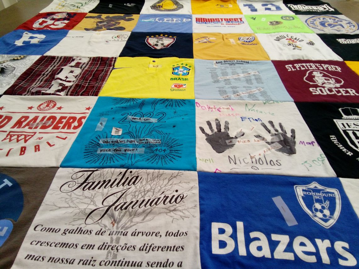T-shirt quilt featuring blazers, red raiders by Aliane from NJ