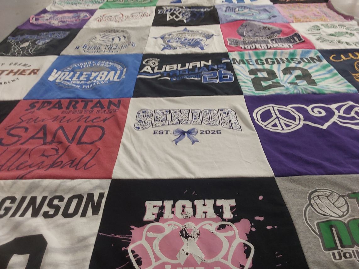 T-shirt quilt from auburn university, spartan sports park by Ashley from IL