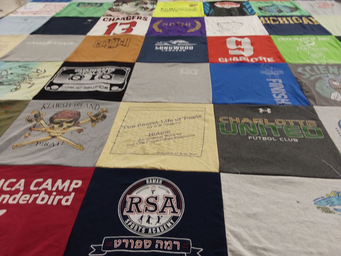 T-shirt quilt from charlotte united futbol club by marcie from NC