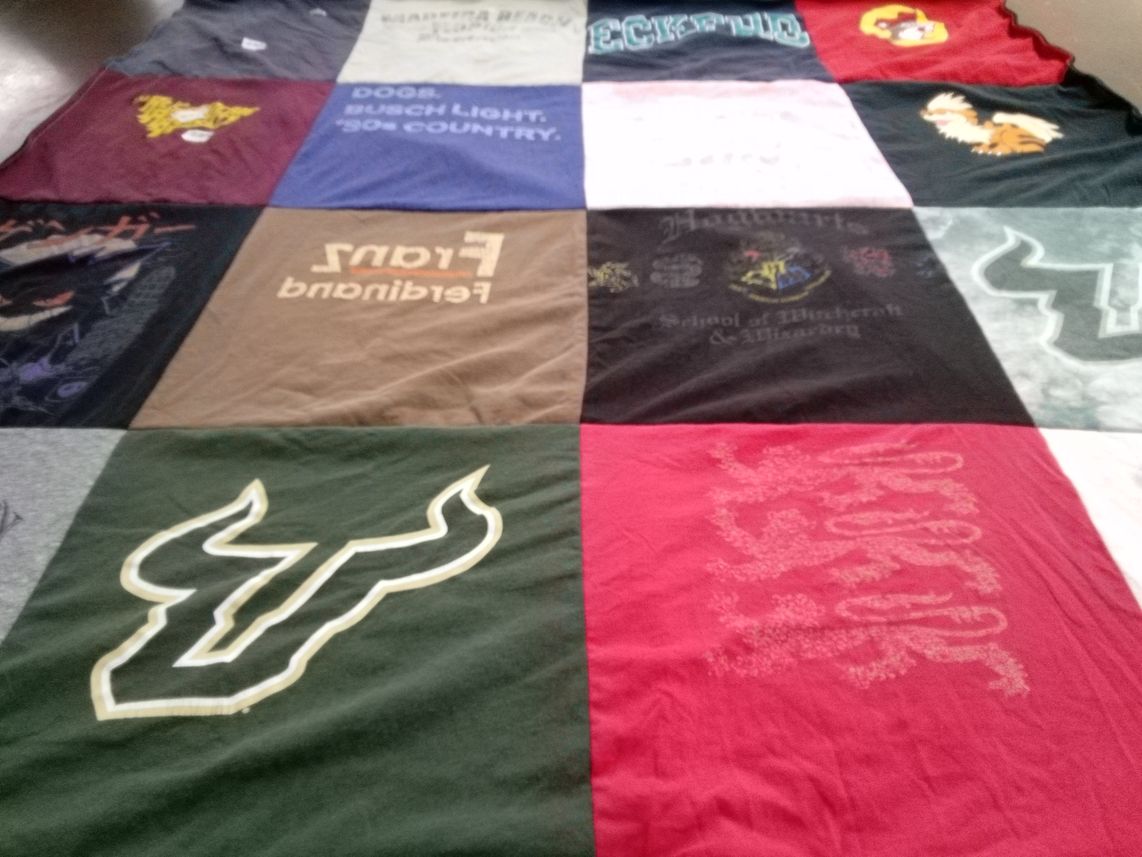 T-shirt quilt from university of south florida by Christopher from FL