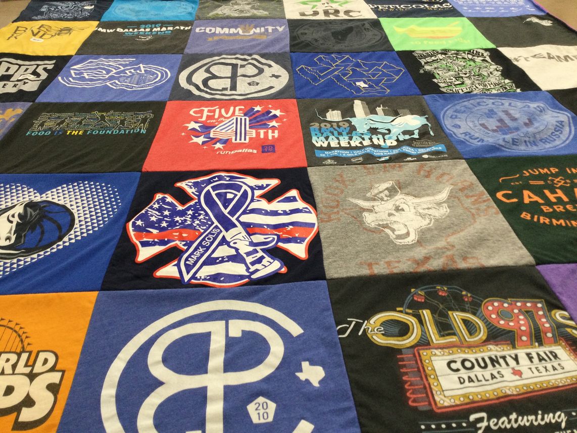 T-shirt quilt featuring texas longhorns by Misty  from TX
